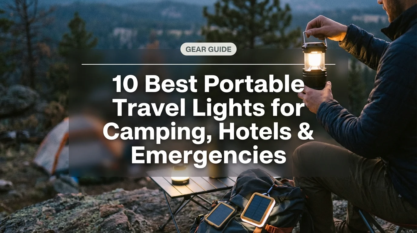 10 Best Portable Travel Lights for Camping, Hotels & Emergencies