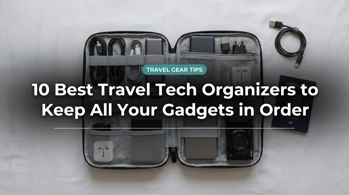 10 Best Travel Tech Organizers to Keep All Your Gadgets in Order