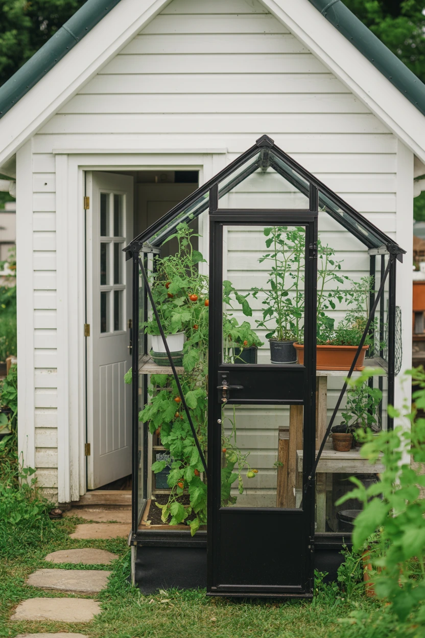 The Cottage with a Tiny Greenhouse