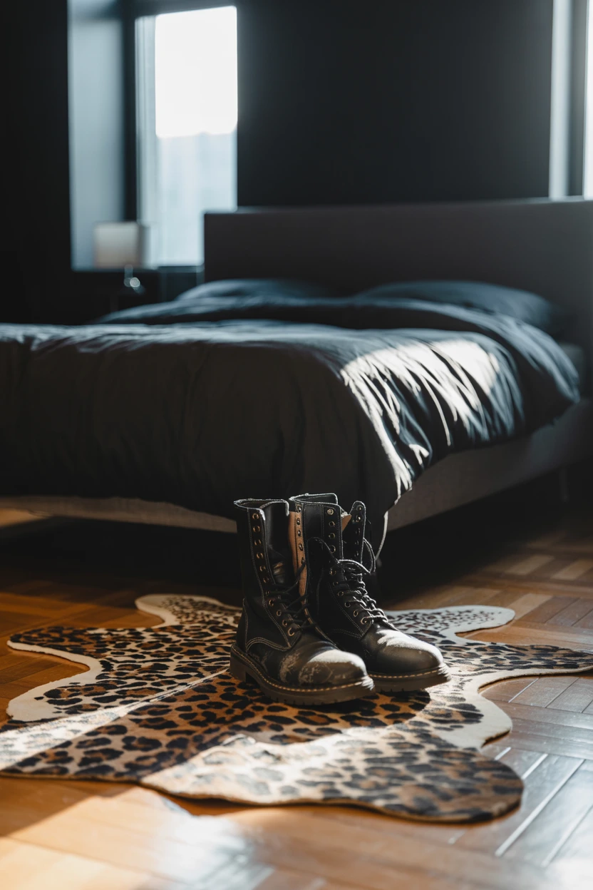 An Animal Print Throw or Rug