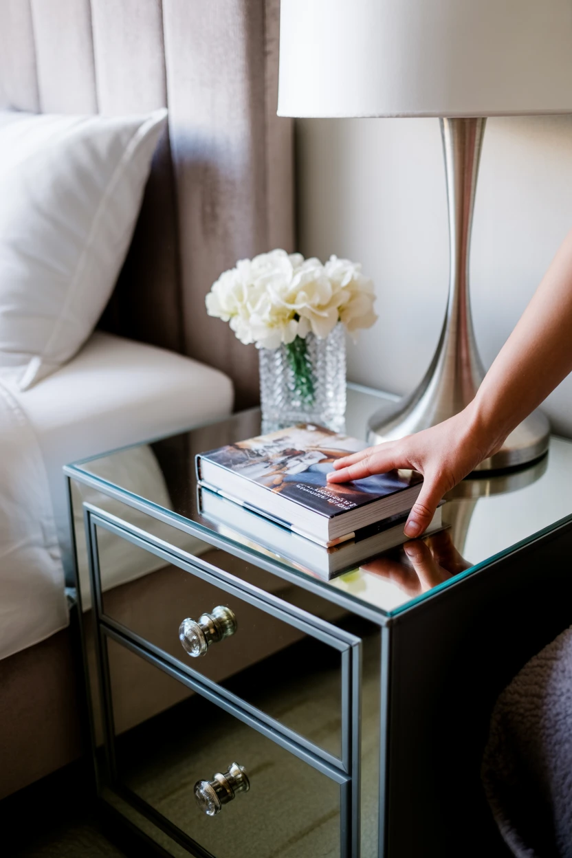 Mirrored Furniture for Brightness & Glam