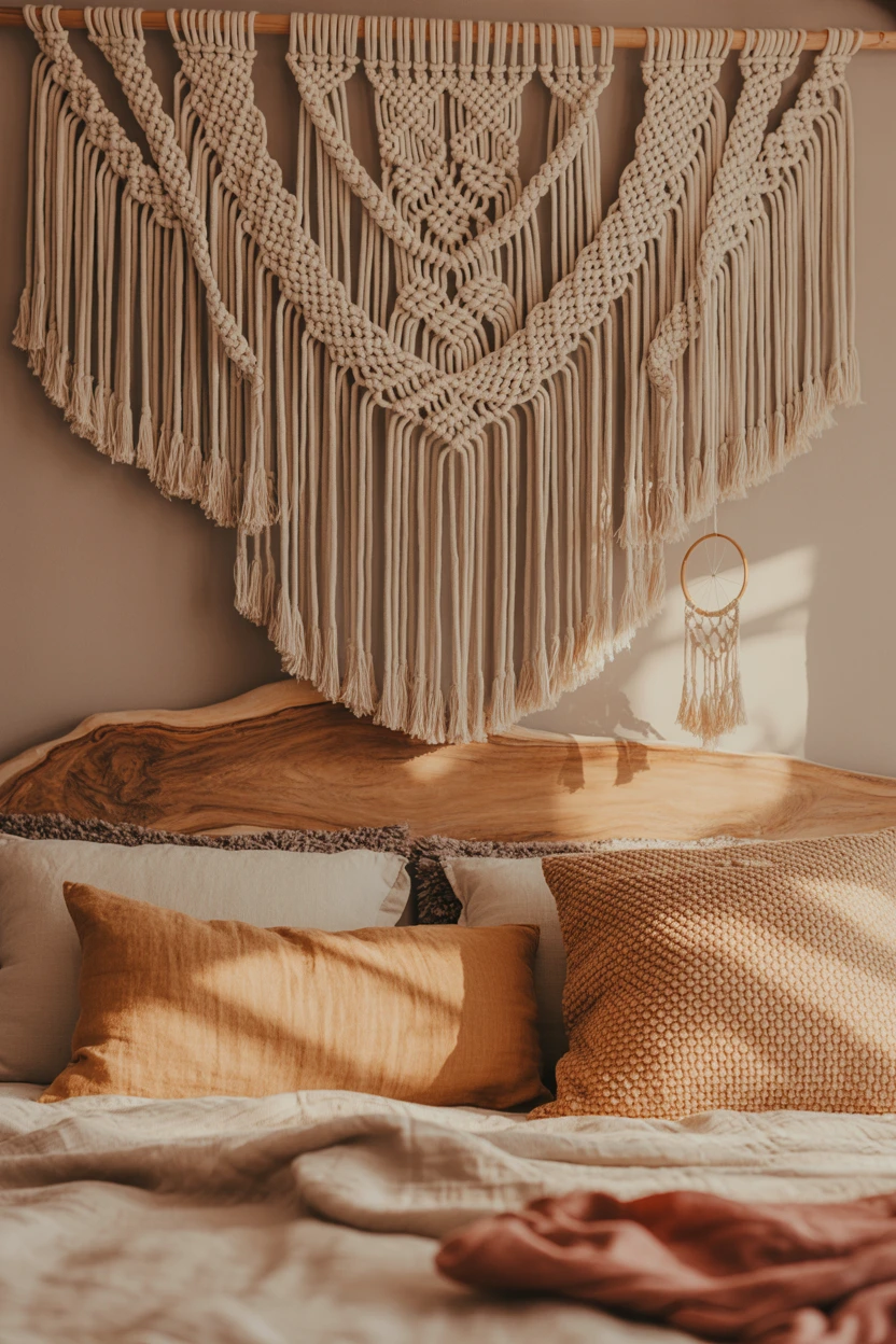 Boho Macrame Wall Hangings & Woven Elements