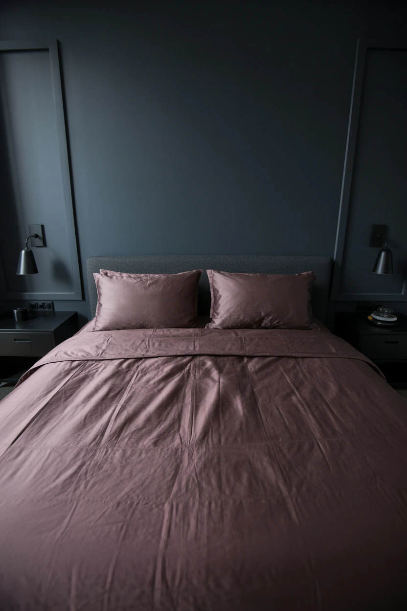 Moody Burgundy with Charcoal Gray