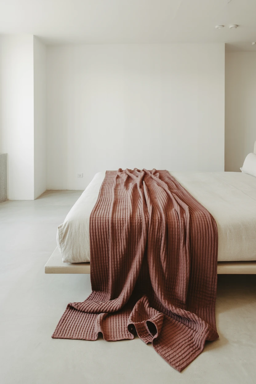 Burgundy in a Minimalist Setting