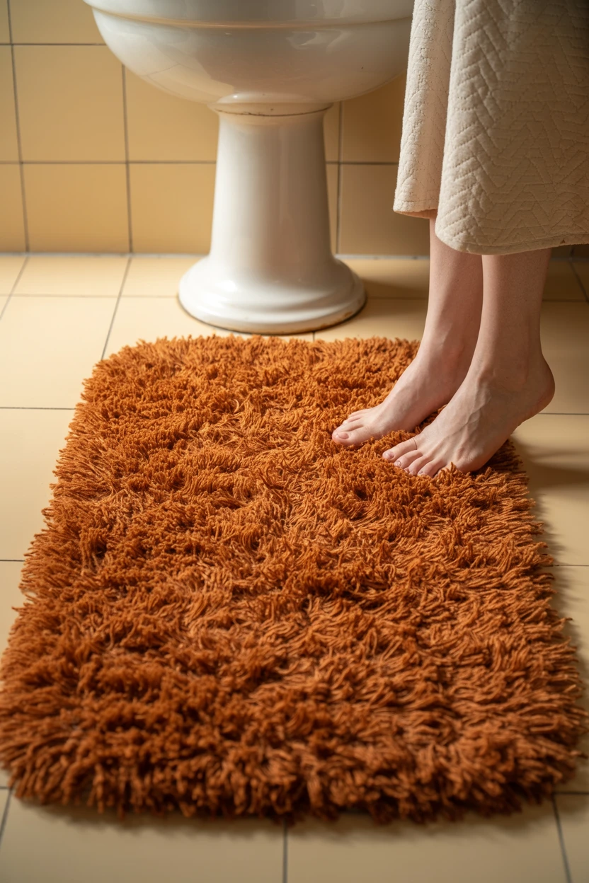 A Shag Pile Bath Mat
