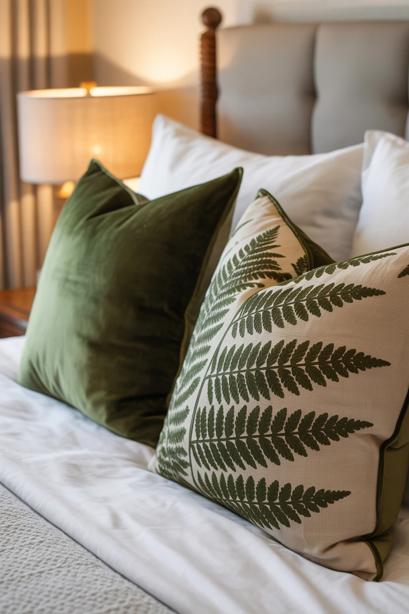 Botanical Print Throw Pillows