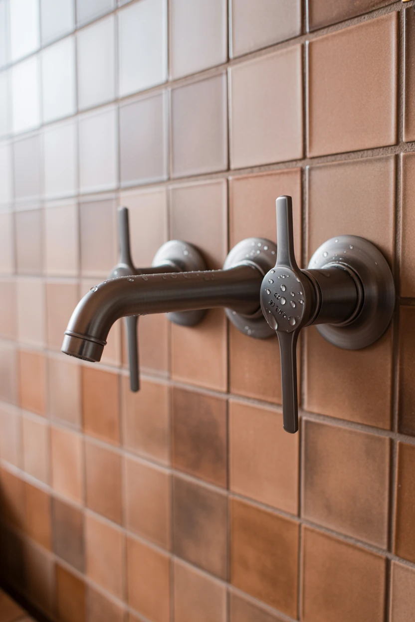 Matte Black Fixtures for Bold Contrast