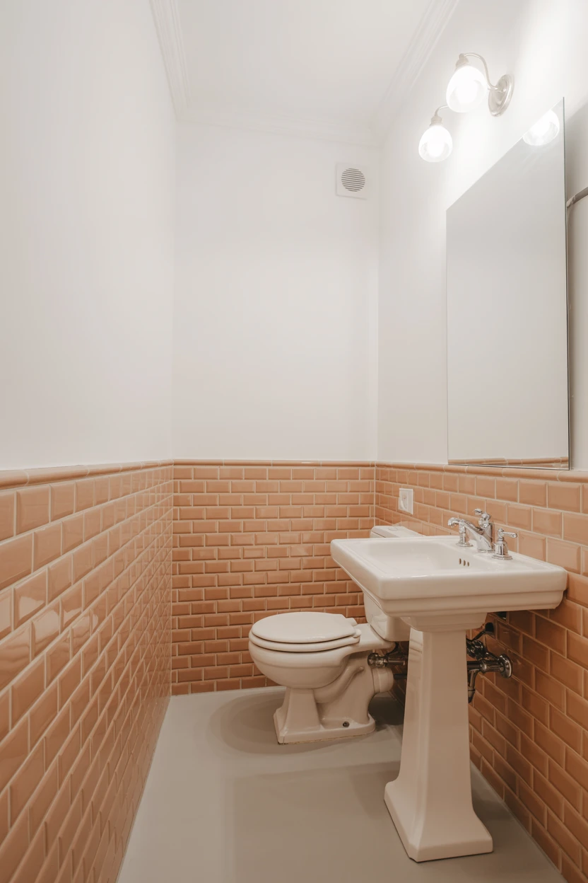 Terracotta Paired with Crisp White for Contrast