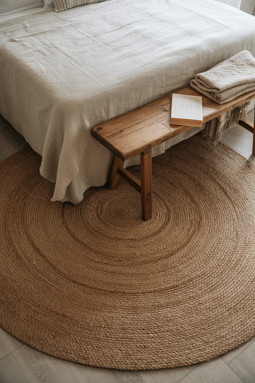 Ground the Space with a Jute Rug