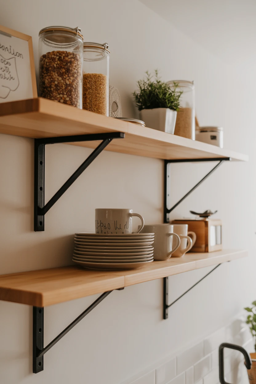 Style Open Shelving with Care