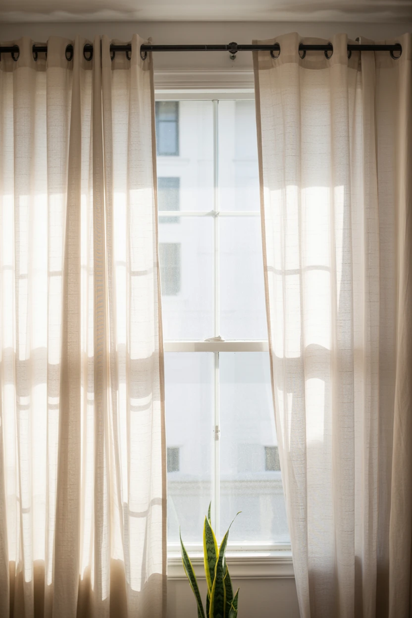 Use Sheer White Curtains