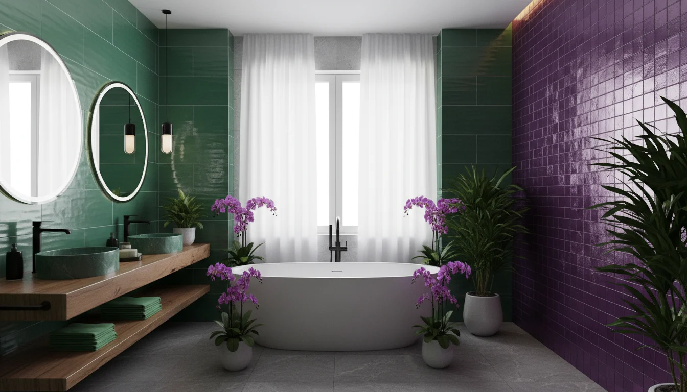 23 Stunning Green and Purple Bathroom Decor Ideas to Refresh Your Space