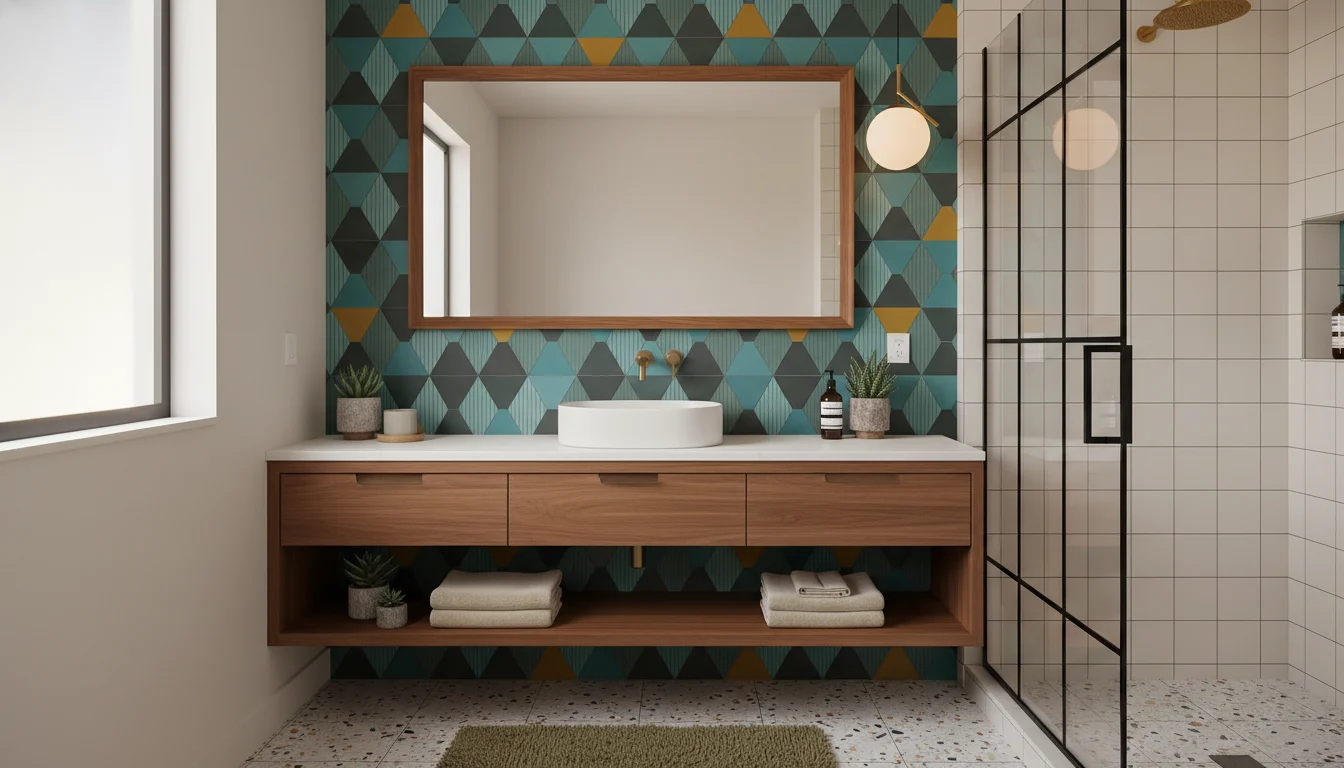23 Stunning Mid Century Modern Bathroom Decor Ideas