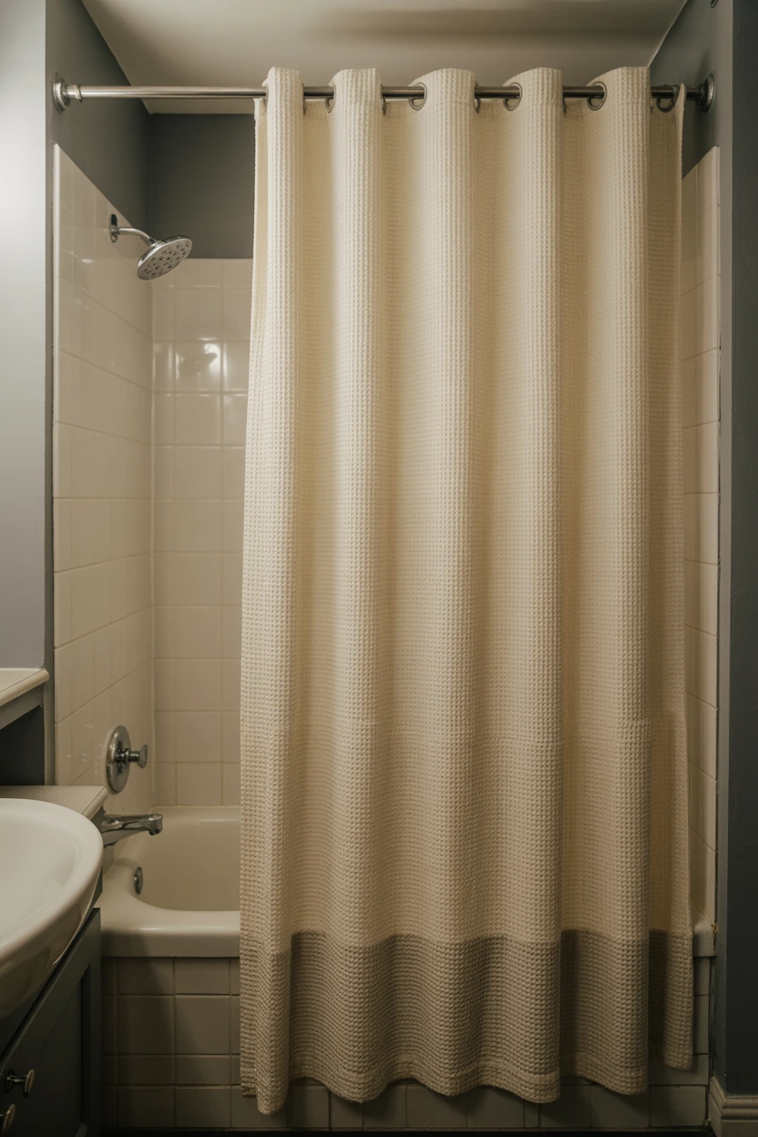 Floor-to-Ceiling Shower Curtain
