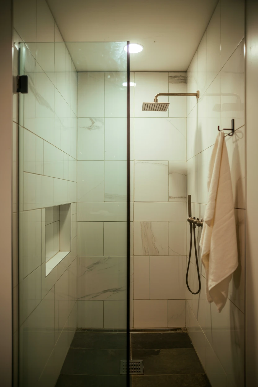 Frameless Glass Shower Panel