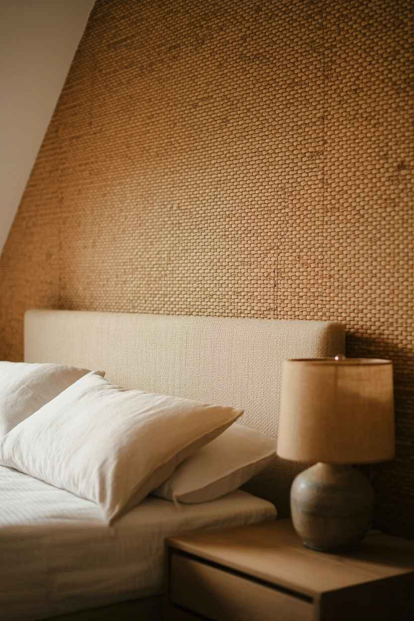 Grasscloth Wallpapered Haven