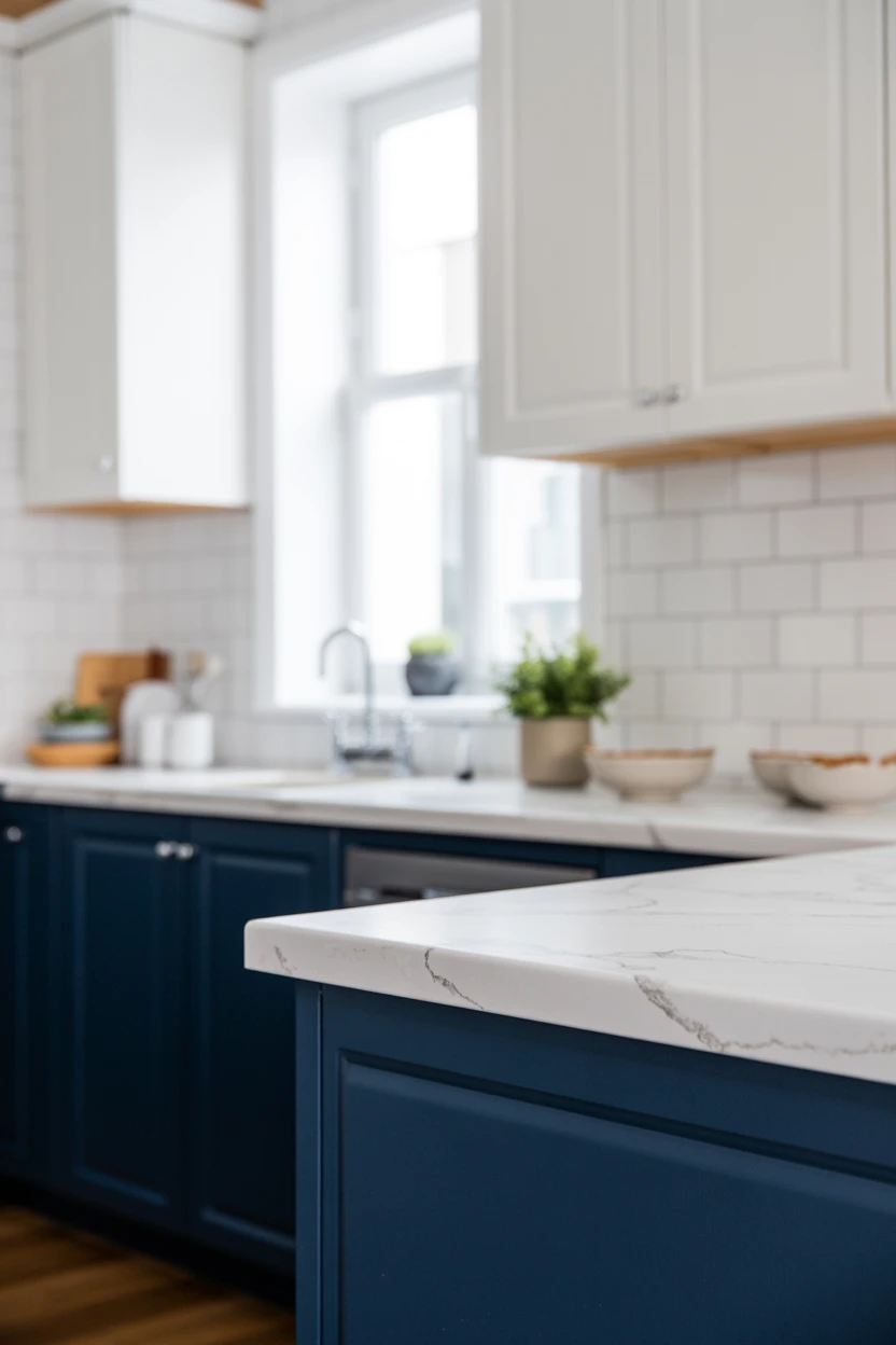 Classic Navy Lower Cabinets