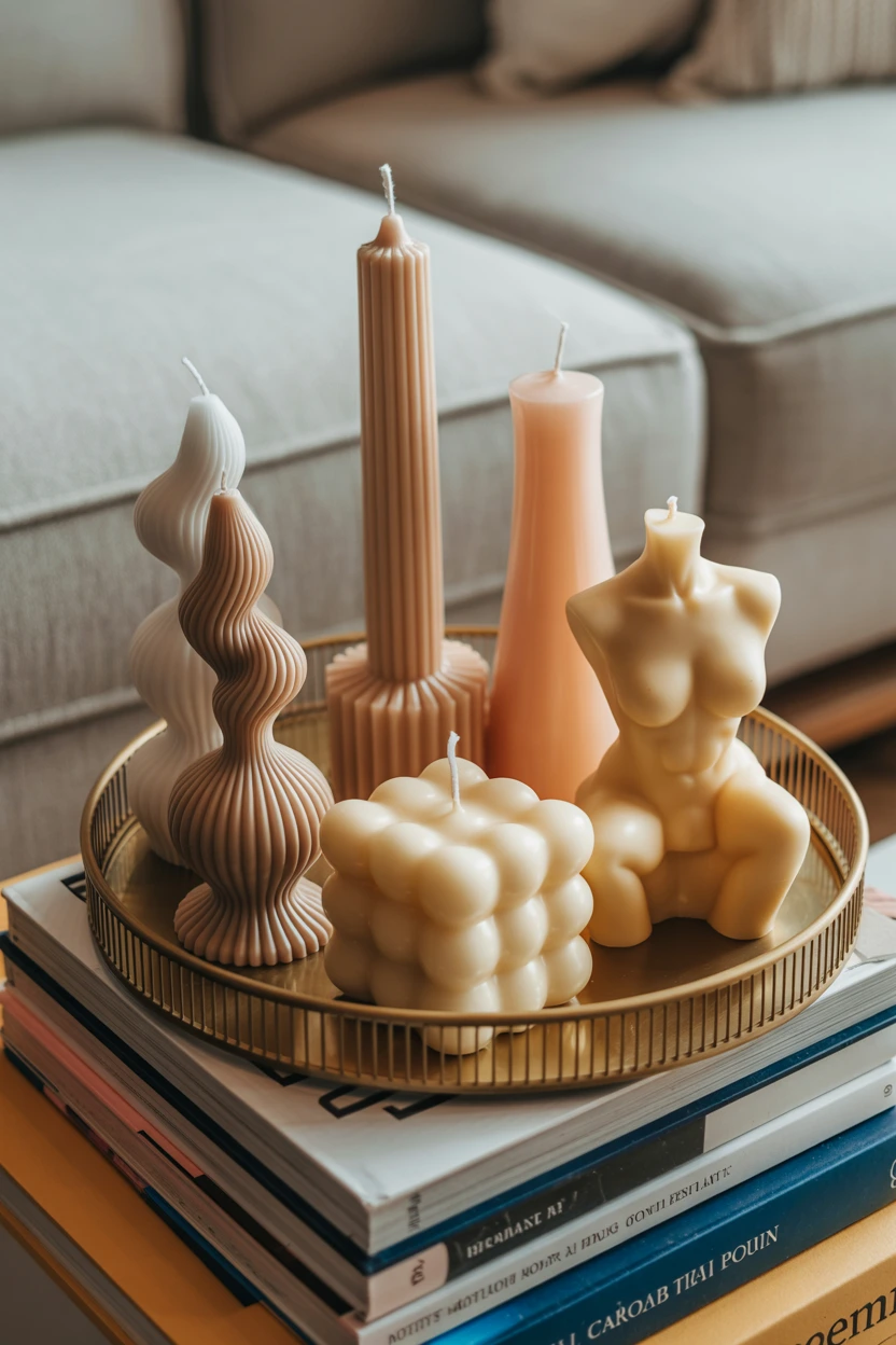 Soft, Sculptural Candles