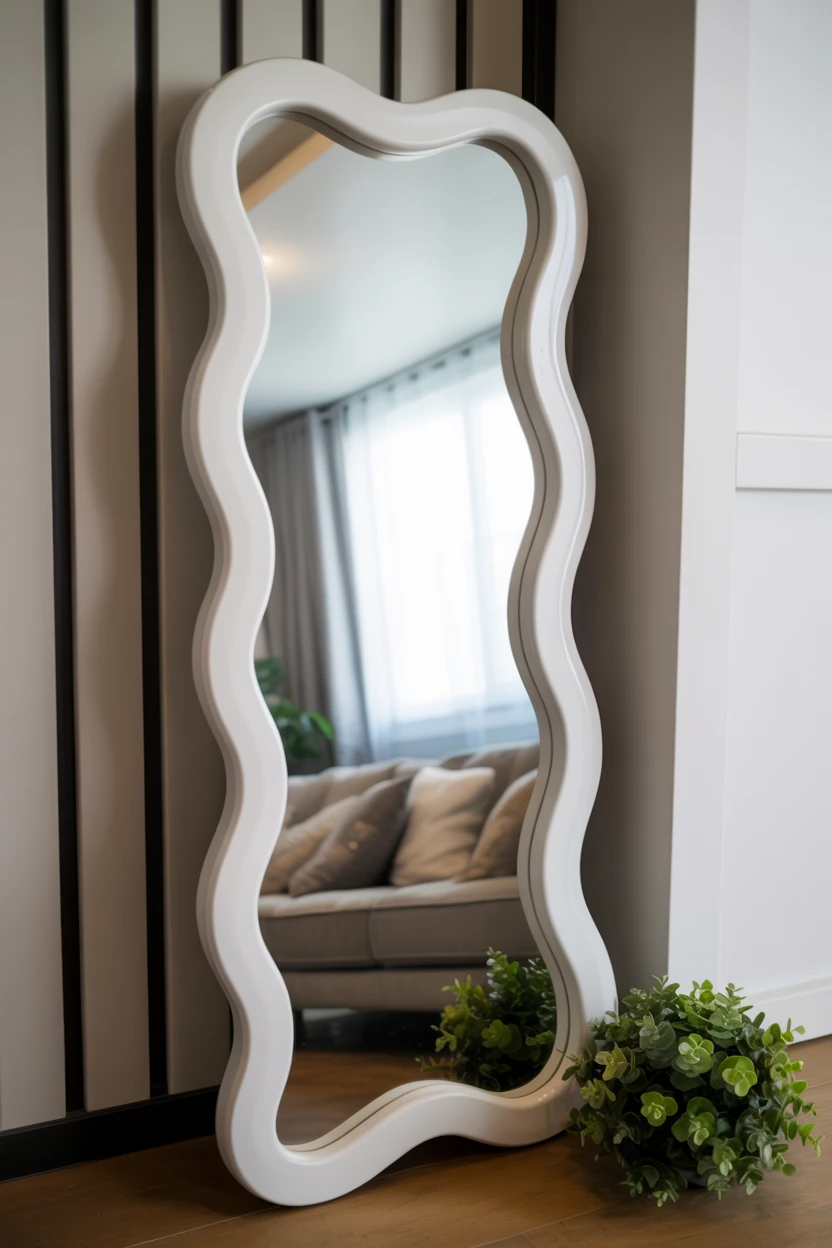 A Wavy Full-Length Mirror
