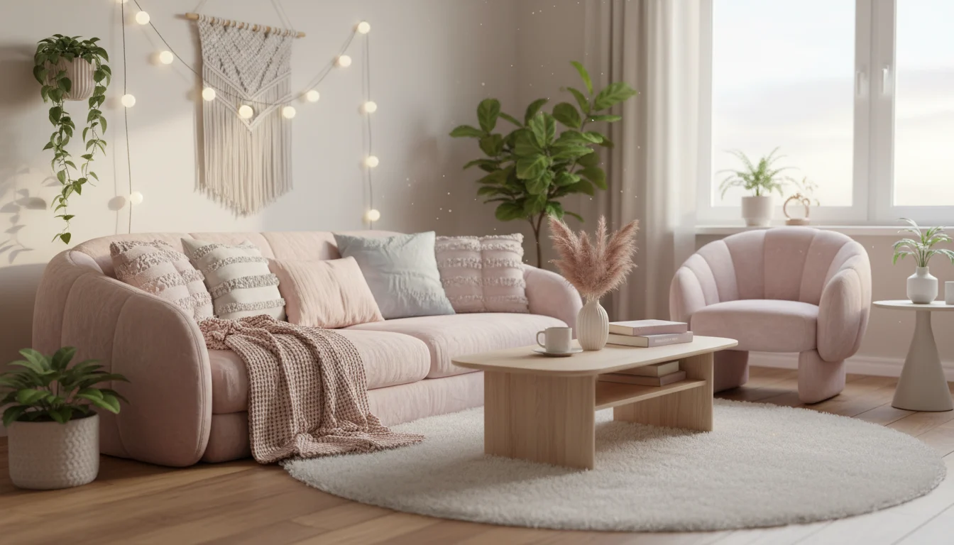 24 Cozy Soft Girl Apartment Living Room Ideas for a Dreamy Retreat