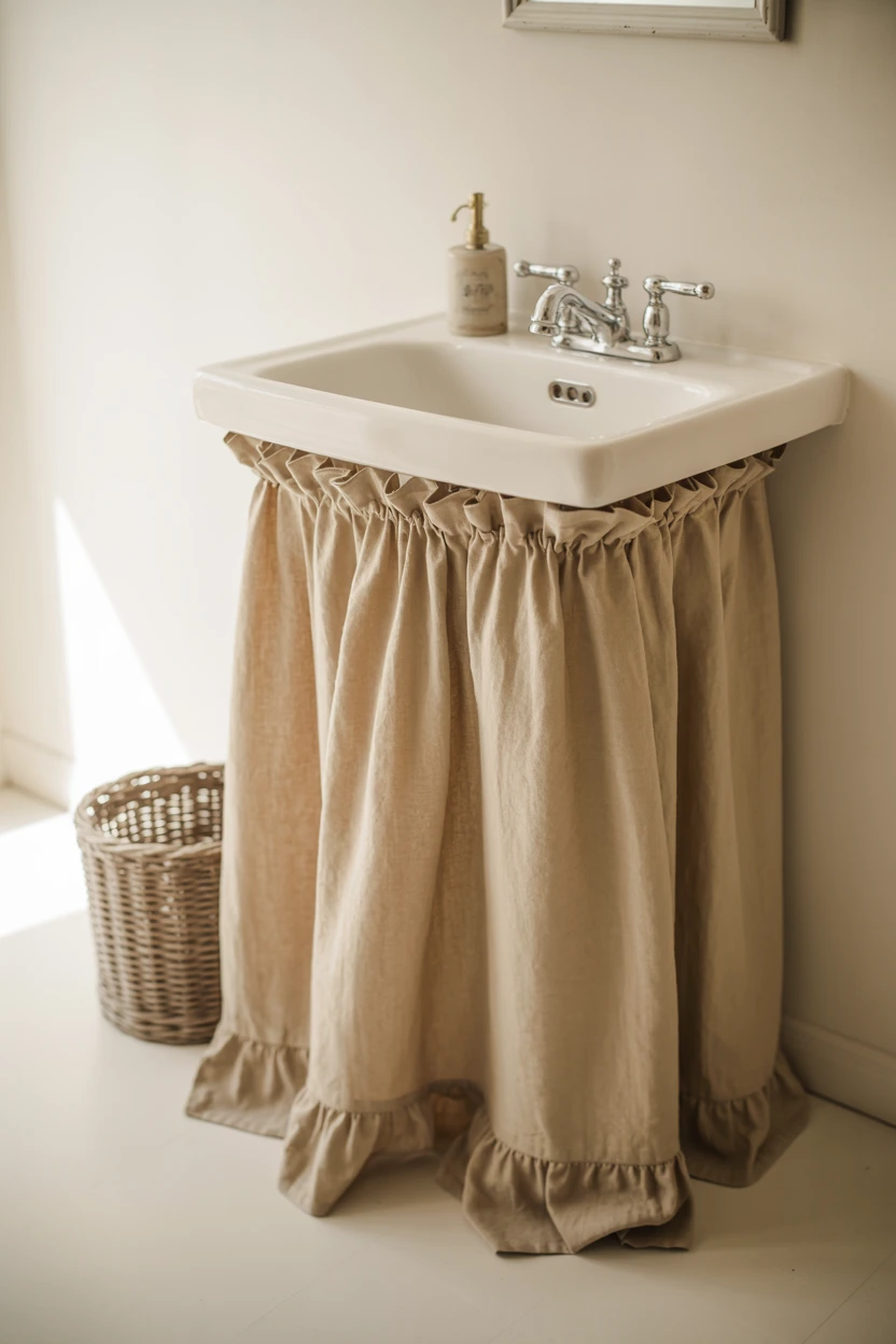 Skirted Sink for a Soft Touch