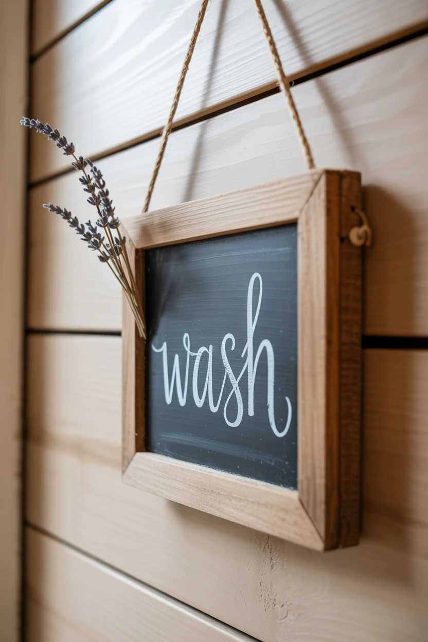 DIY Chalkboard Sign