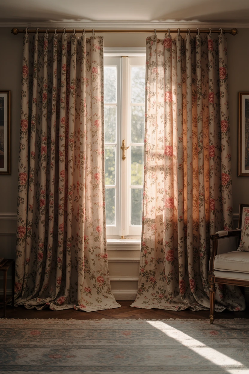 Floral Chintz Curtains
