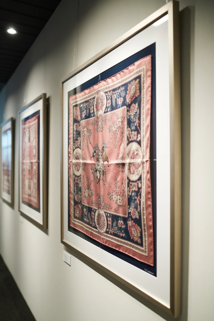 A Framed Silk Scarf