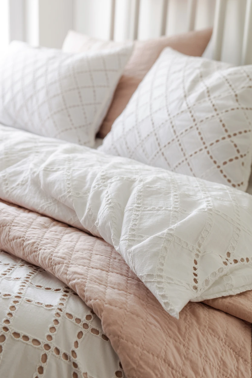 White Eyelet Bedding