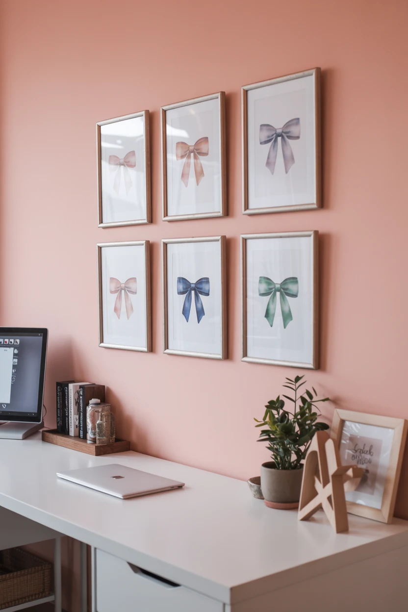 A Gallery Wall of Bow Prints