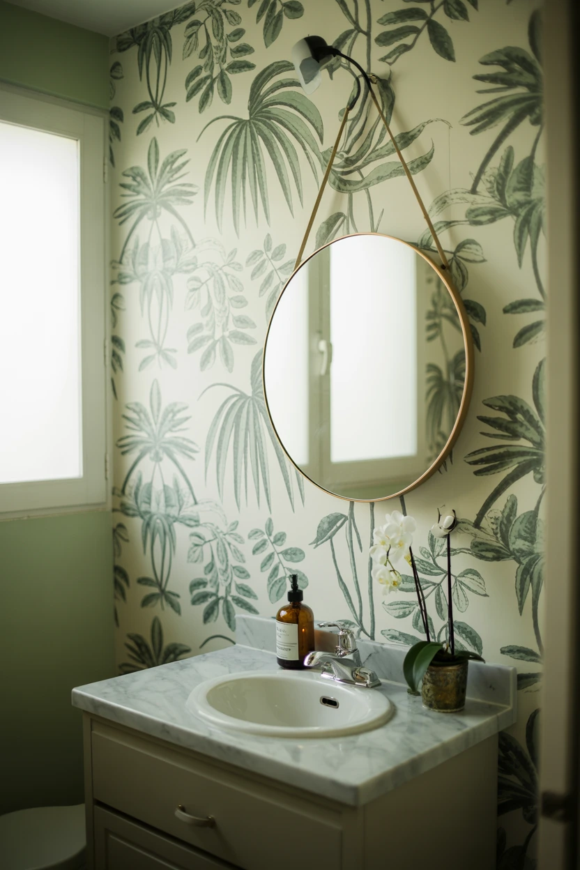 Serene Botanical Leaf Print