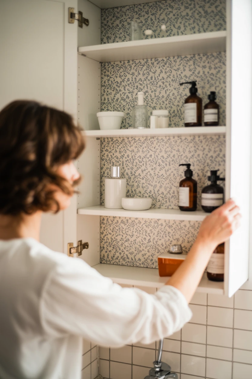 A Subtle Peek Inside Cabinets