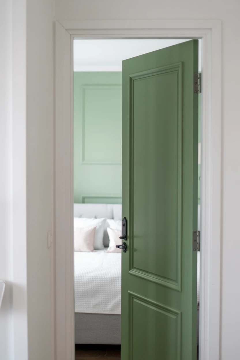 Sage Green Painted Interior Doors