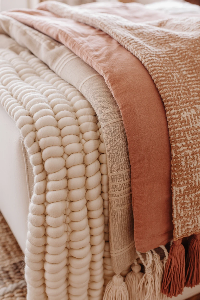 A Variety of Throw Blankets