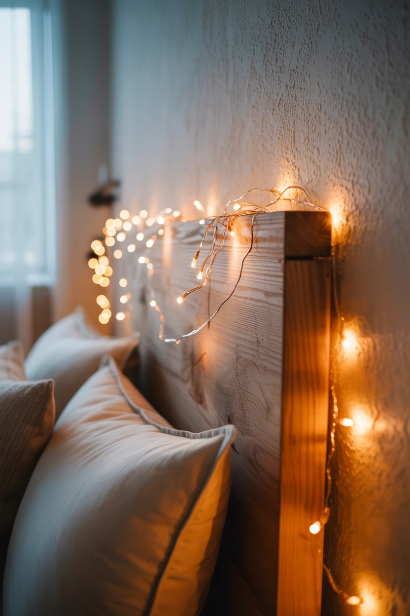 Warm Fairy Lights Draped Casually