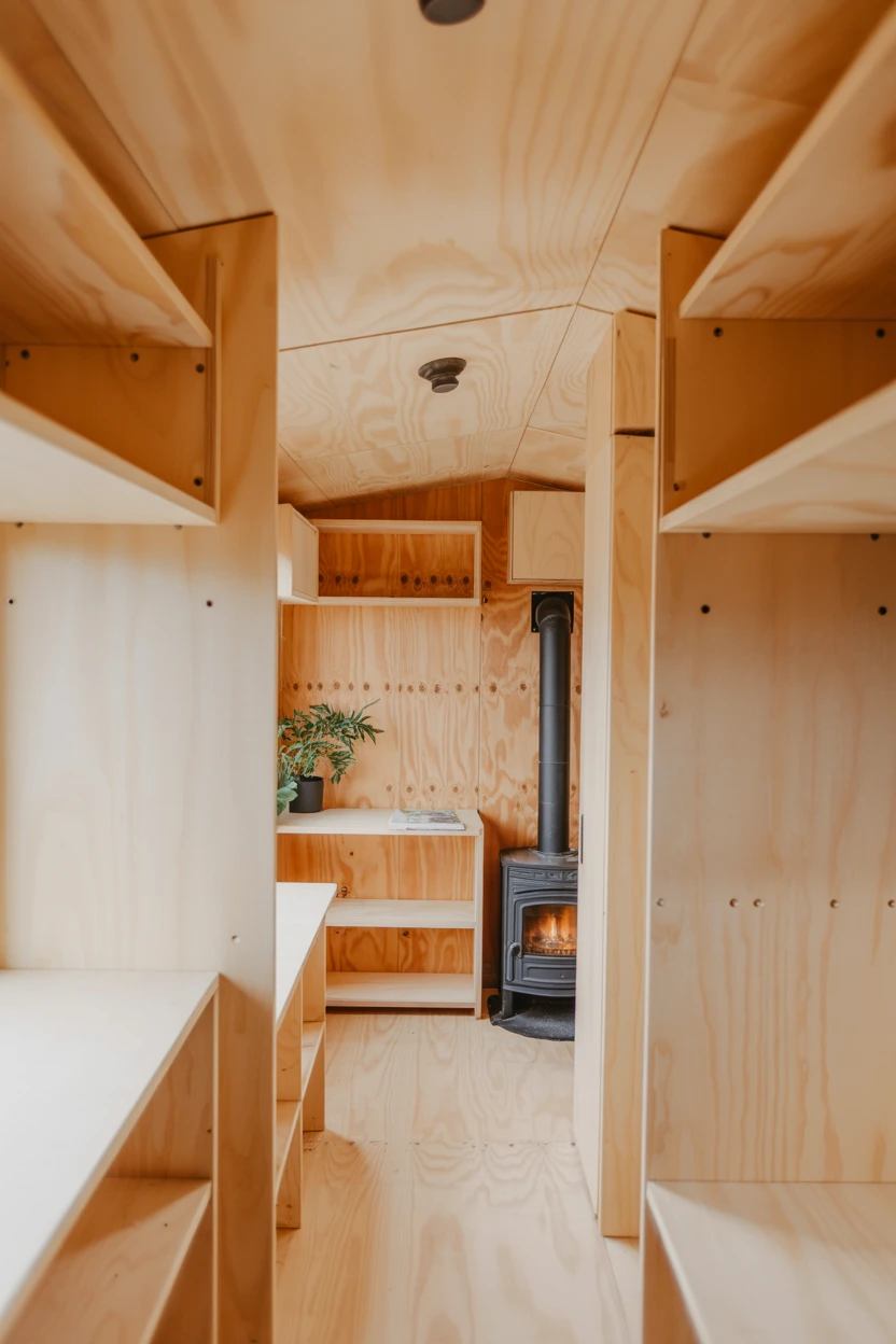 The Minimalist Plywood Interior