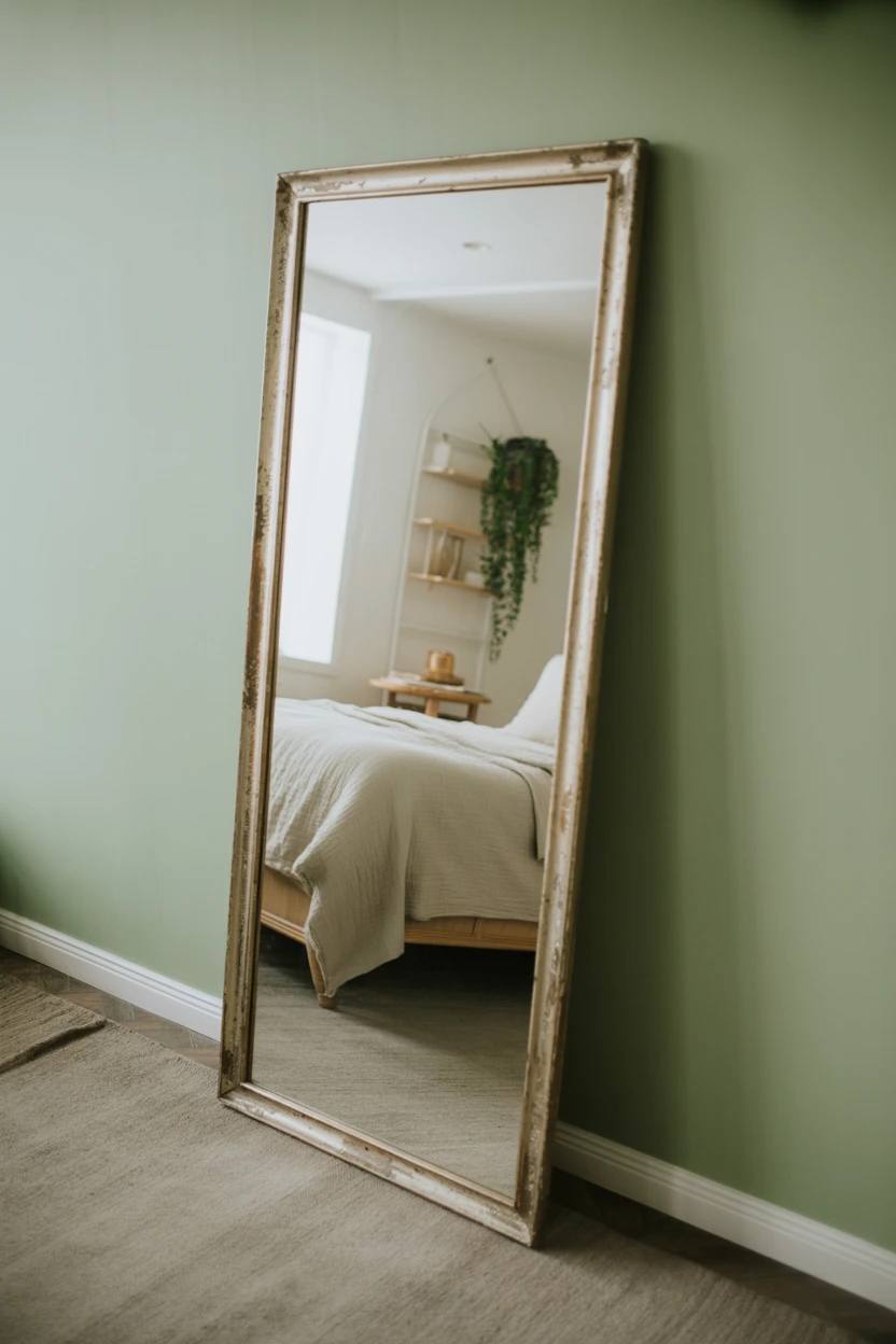 A Full-Length Vintage-Style Mirror
