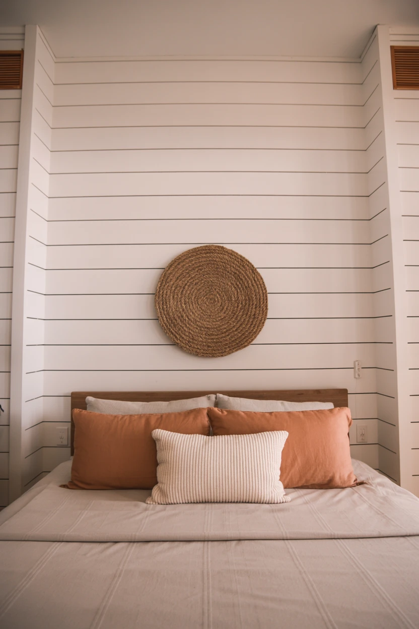 Shiplap Accent Wall with a Twist