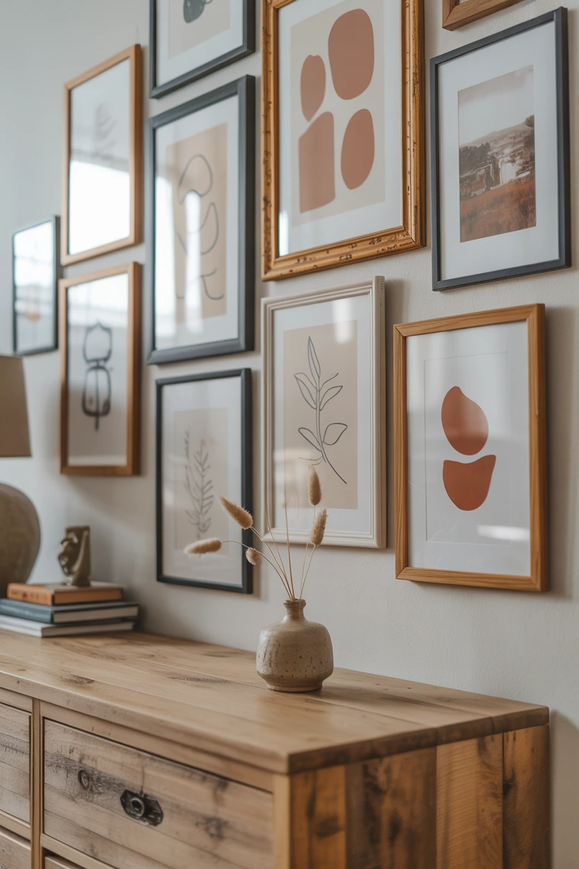 A Gallery Wall of Earthy Prints