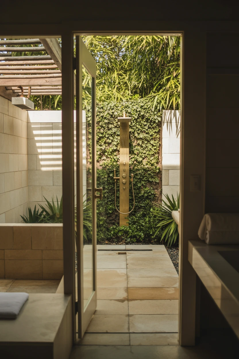 Private Outdoor Shower Access