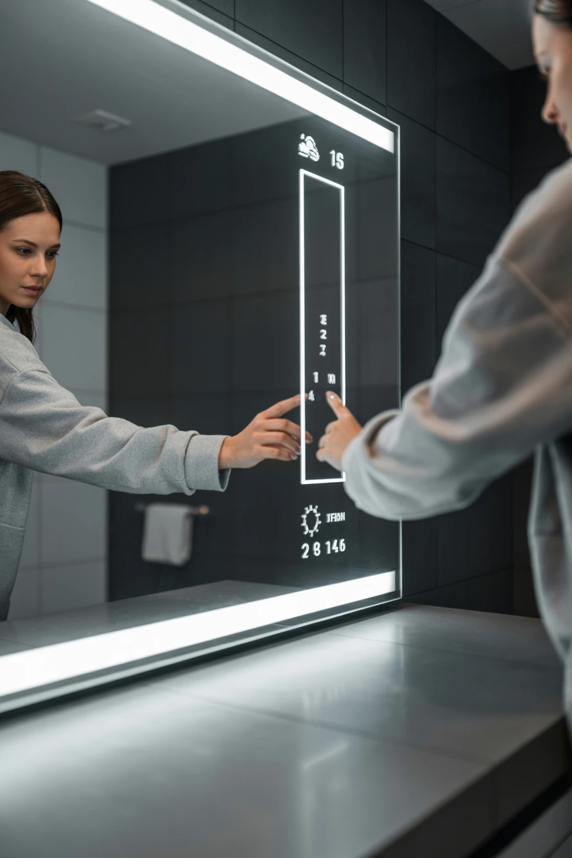 The Smart Mirror with Integrated Display