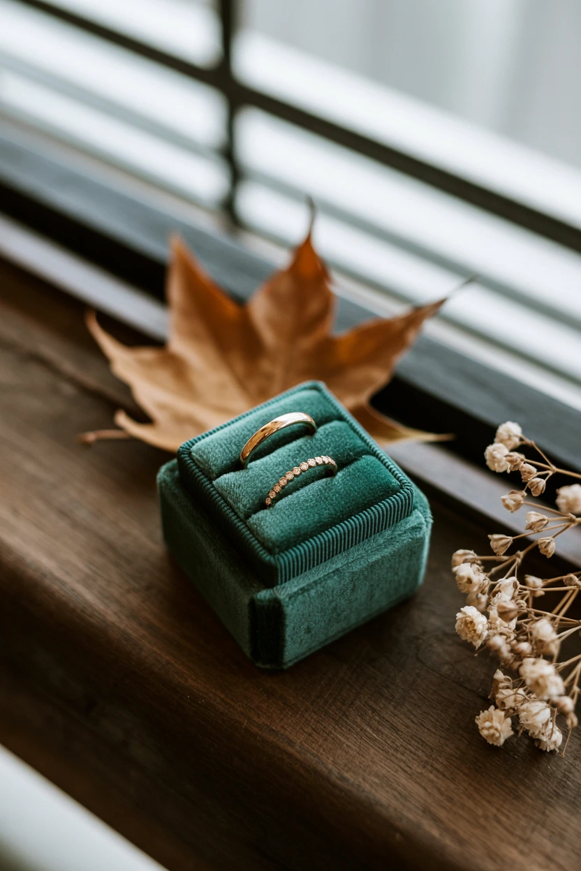 A Rich Velvet Ring Box