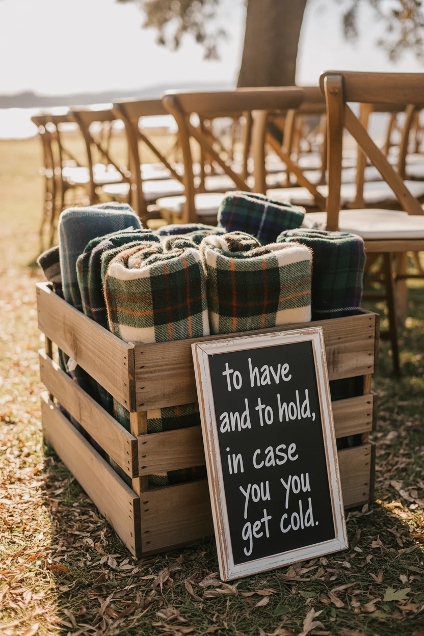 Cozy Plaid Blankets for Guests