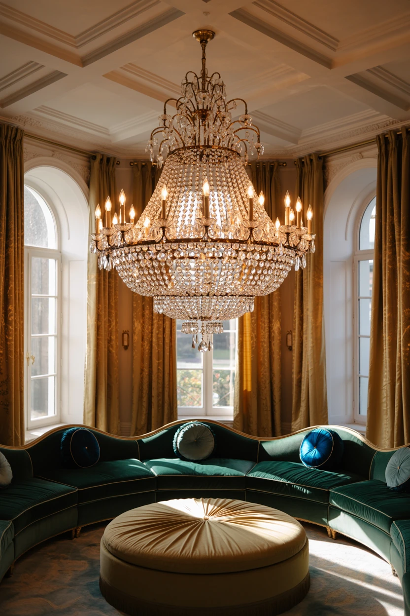 Statement Chandelier as a Focal Point
