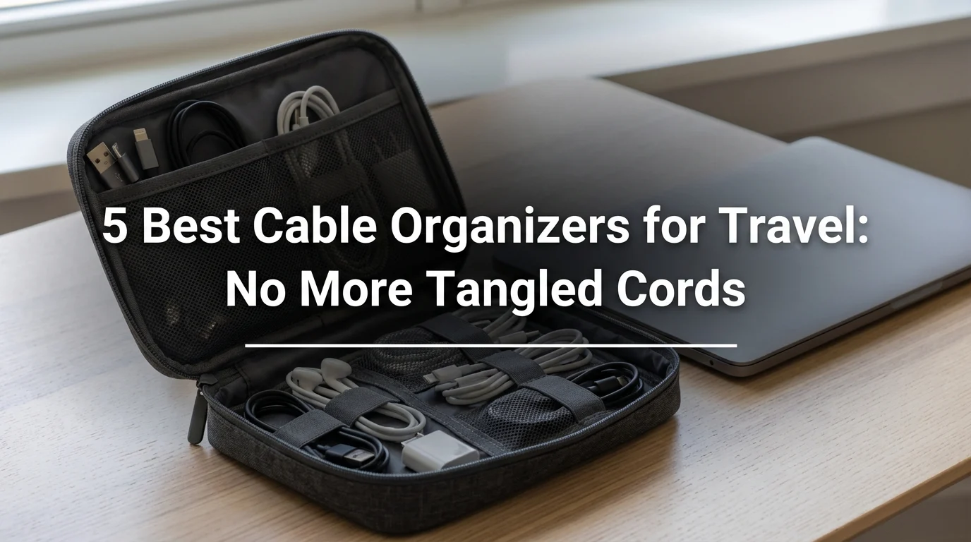 5 Best Cable Organizers for Travel: No More Tangled Cords
