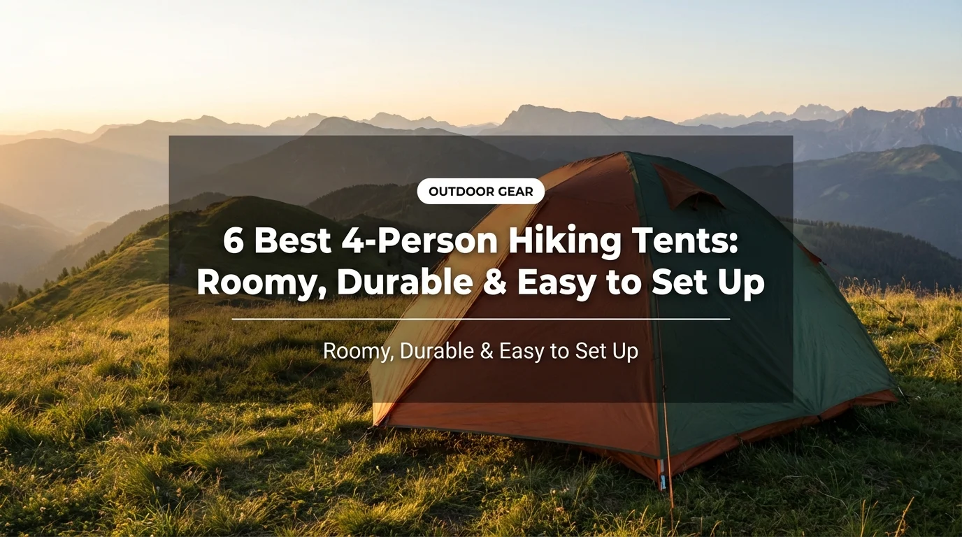 6 Best 4-Person Hiking Tents: Roomy, Durable & Easy to Set Up